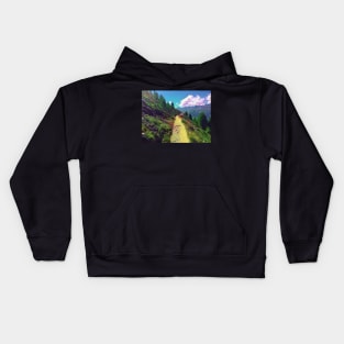 Hiking in Switzerland Kids Hoodie